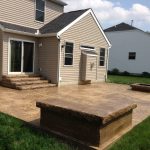 seamless slate brown concrete patio in Nashville